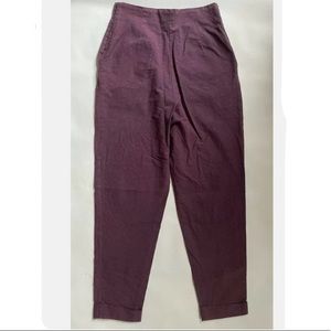 Vintage Esprit Pants - Size 7/8 Cotton Purple Pants High-waisted
